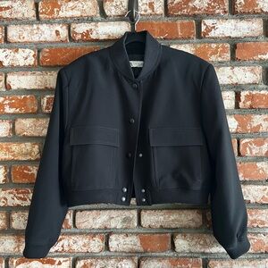 Zara Black Bomber Jacket for Women